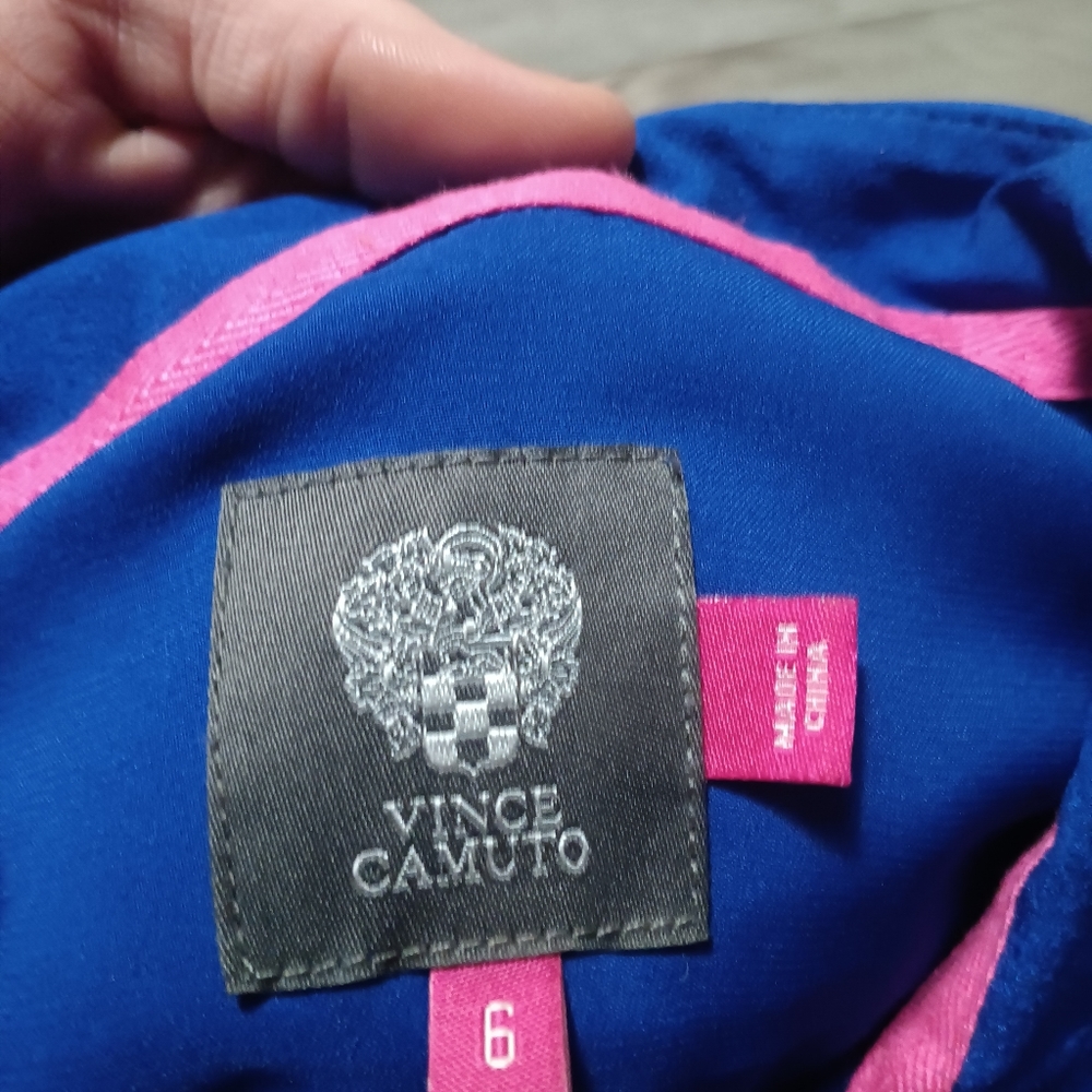 ROYAL BLUE VINCE CAMUTO SHIRT DRESS